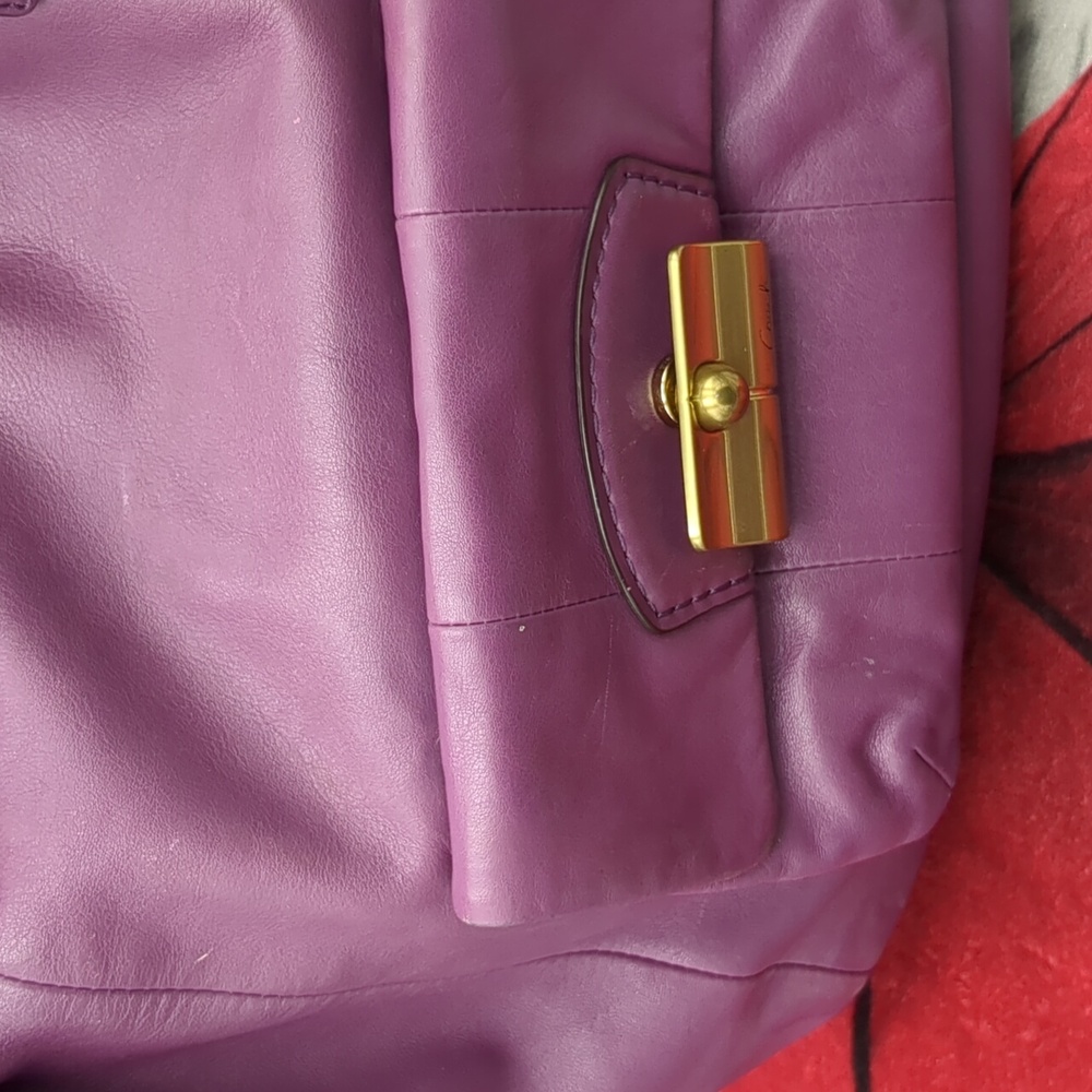 Coach 14769 Kristen Plum Hobo - Picture 4 of 16